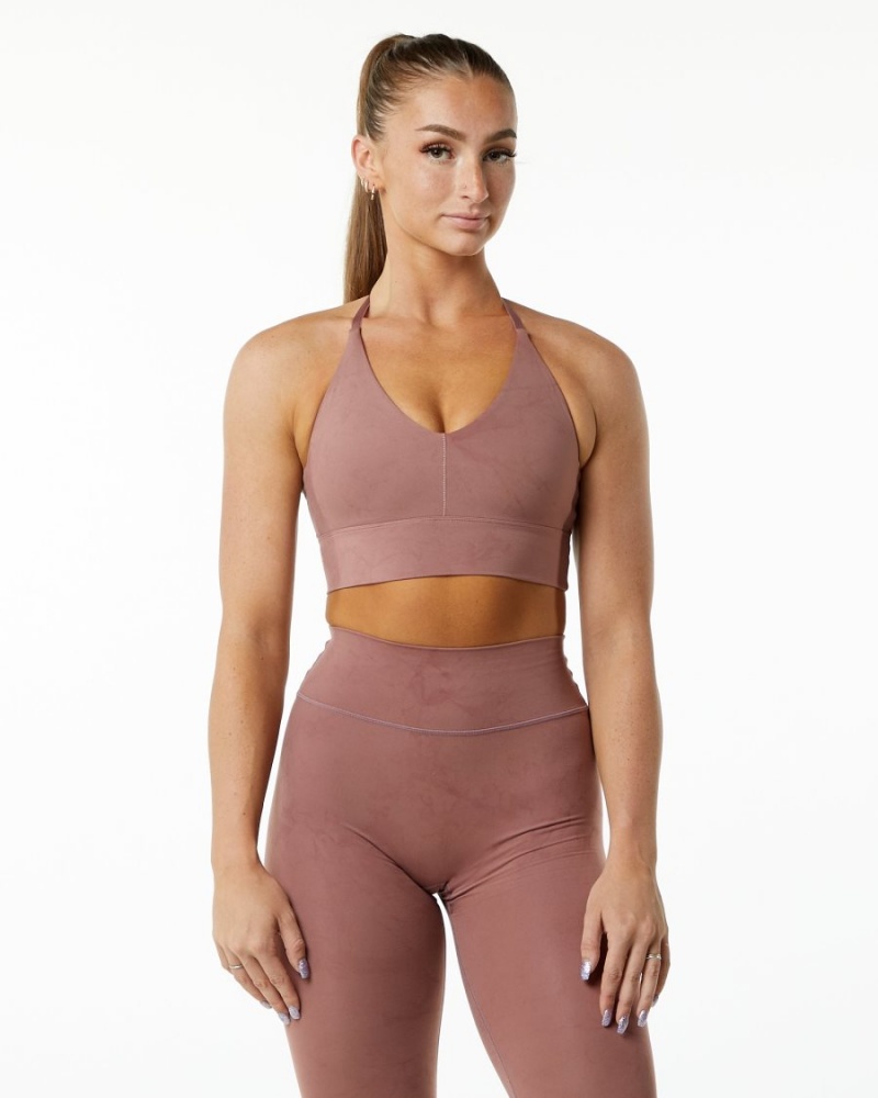 Soutien Gorge Sport Alphalete Alphalux Wonder Bra Rose Femme | HSP-63470832