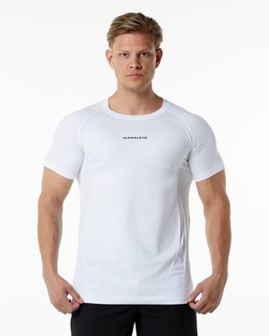 Chemises Alphalete Ozone Tee Blanche Homme | RKN-57556017