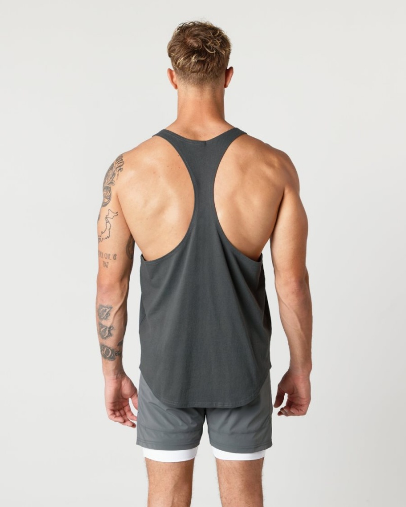 Stringers Alphalete Heavy Coton Core Stringer Shadow Homme | KPM-81758950