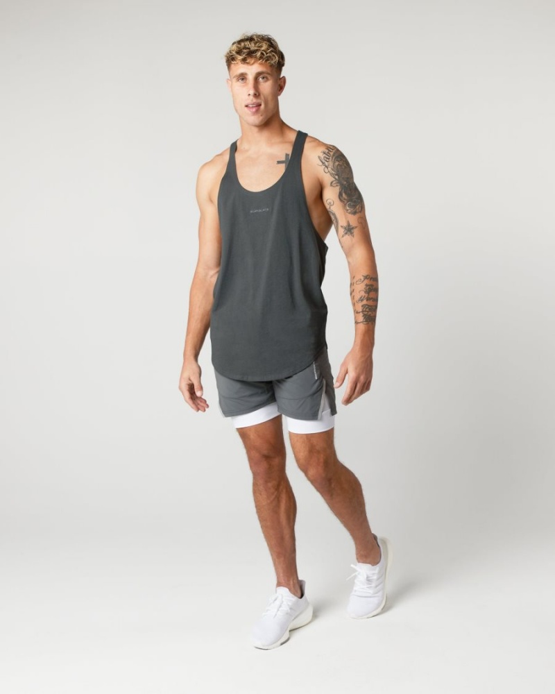 Stringers Alphalete Heavy Coton Core Stringer Shadow Homme | KPM-81758950