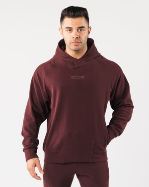 Sweat a Capuche Alphalete Identity Pro Hoodie Sangria Homme | RGI-86447110