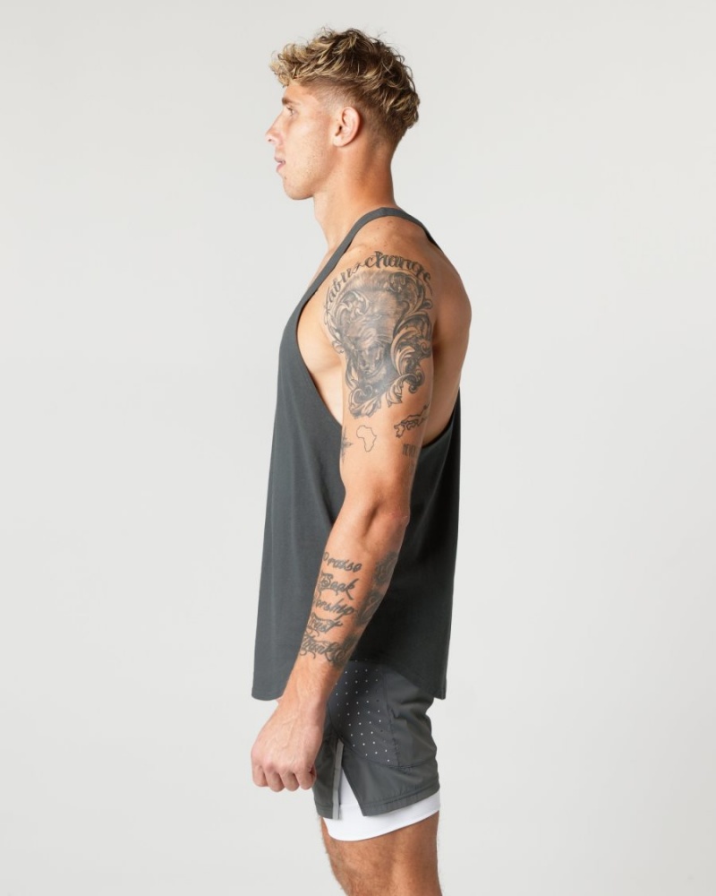 Stringers Alphalete Heavy Coton Core Stringer Shadow Homme | KPM-81758950