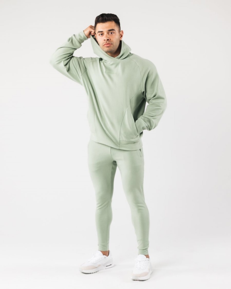 Sweat a Capuche Alphalete Identity Pro Hoodie Sage Homme | GXG-88263766