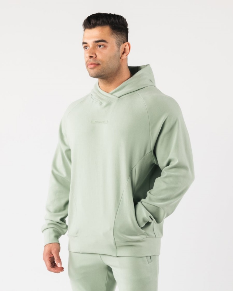 Sweat a Capuche Alphalete Identity Pro Hoodie Sage Homme | GXG-88263766