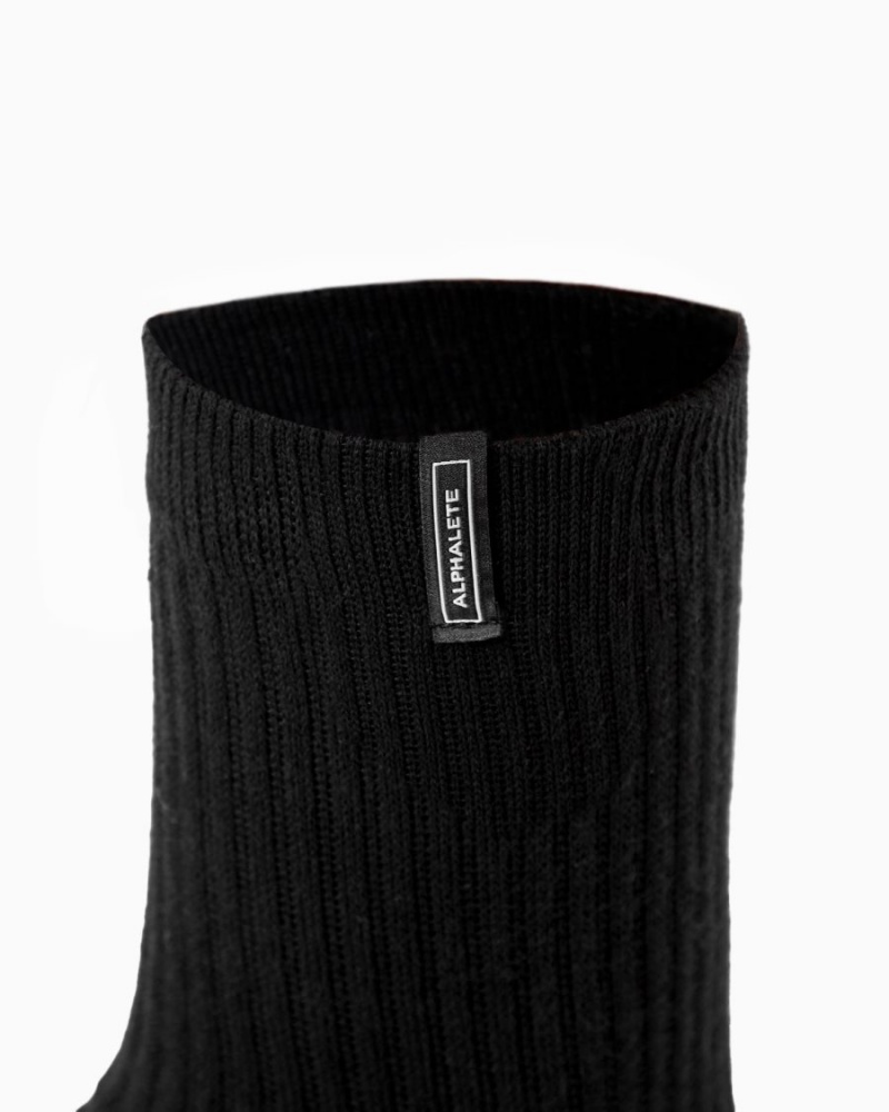 Accessoires Alphalete Union Crew Sock 3pk Noir Femme | UXE-39543861