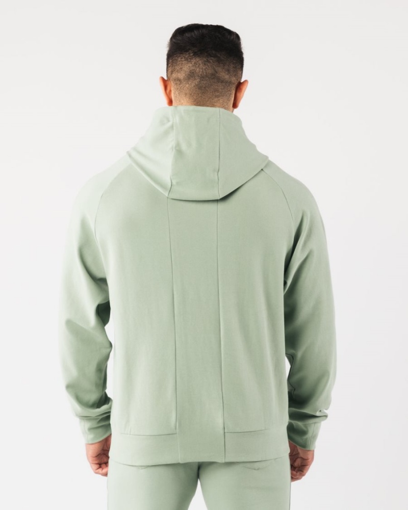 Sweat a Capuche Alphalete Identity Pro Hoodie Sage Homme | GXG-88263766