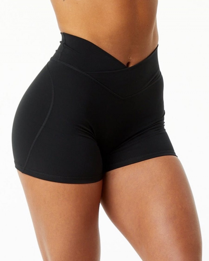 Short Alphalete Surface Power Corta 5" Noir Femme | YWP-08996308