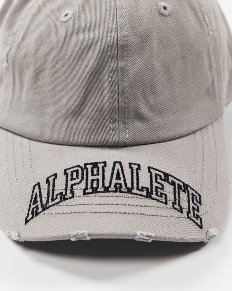 Accessoires Alphalete Collegiate Vintage Cap Grise Femme | NBM-25104617