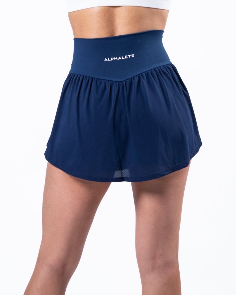 Jupes Alphalete Trace Skirt Bleu Femme | GDY-65255826