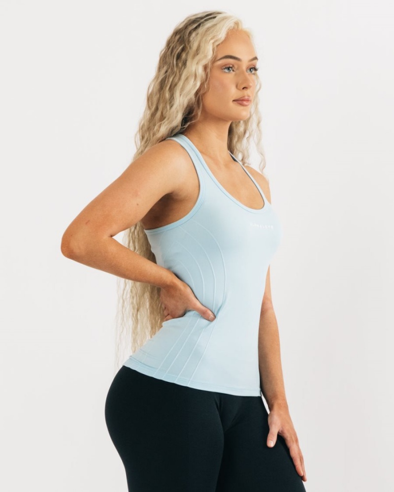 Debardeur Alphalete Seamless Tank Bleu Femme | ZDJ-97868563