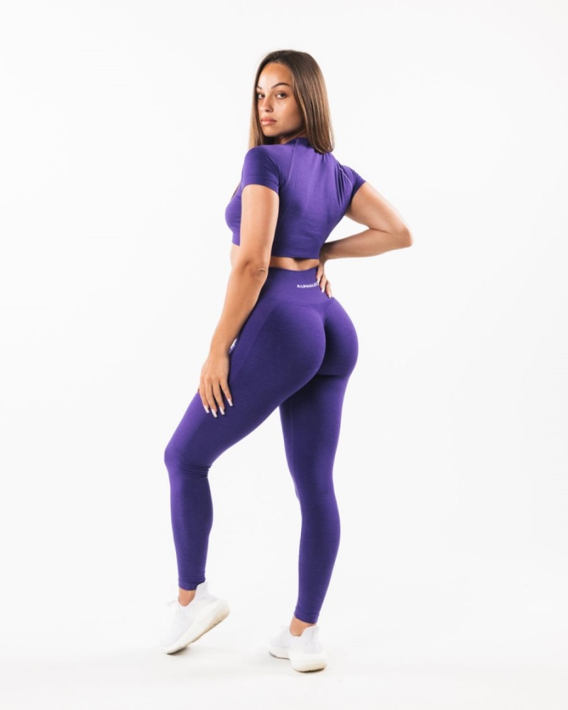 Leggings Alphalete Amplify Legging Violette Femme | UXU-70697957