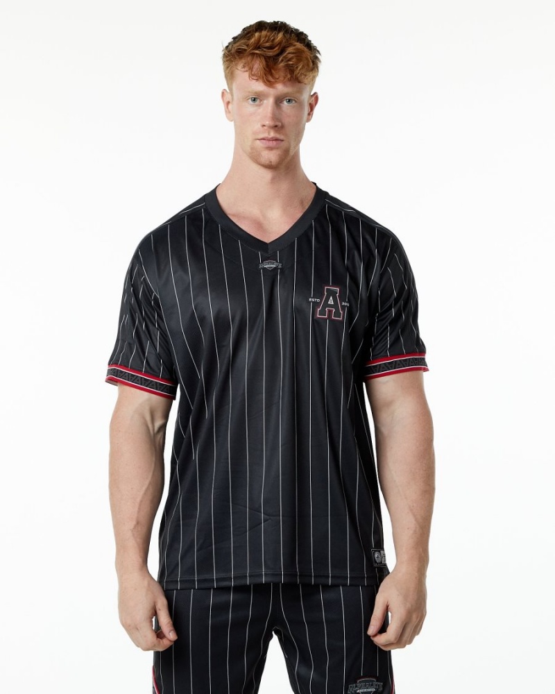 Chemises Alphalete Varsity NFL Jersey Noir Homme | YCC-07237640