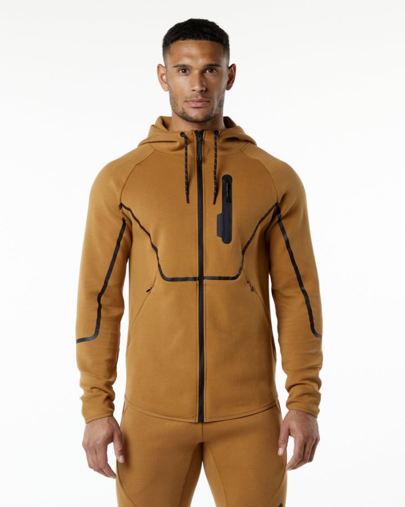 Vestes Alphalete ELMTS Athlétiques Jacket Almond Homme | BYA-53898808