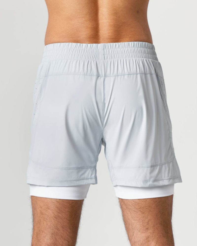 Short Alphalete Infinity Speed Corta 5.5" Grise Homme | FLN-89962975