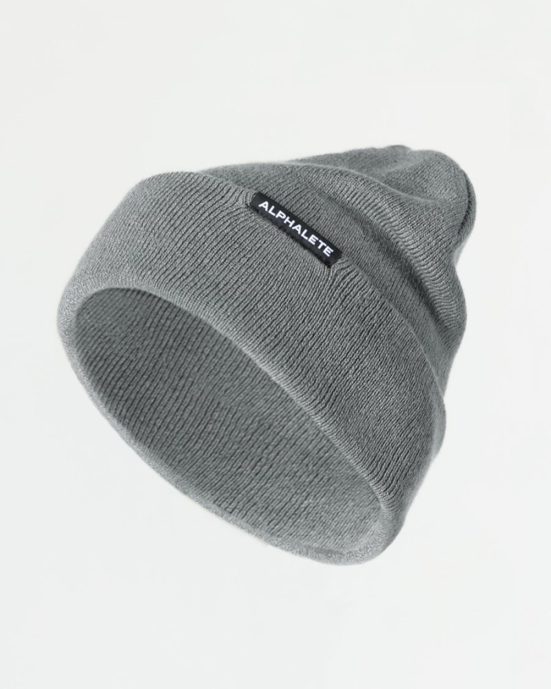 Accessoires Alphalete Essential Foldover Beanie Grise Homme | LIT-33866917