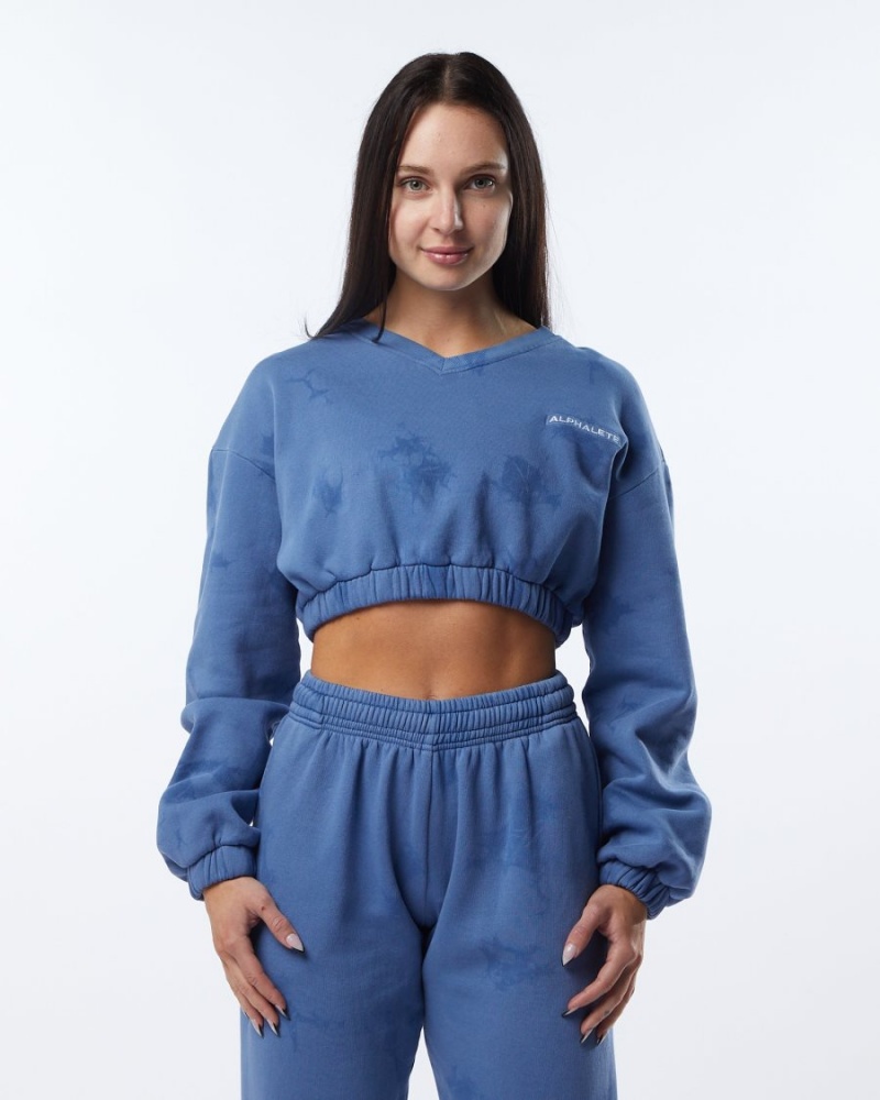 Vestes Alphalete HCTS Pull Bleu Femme | OTW-40585275