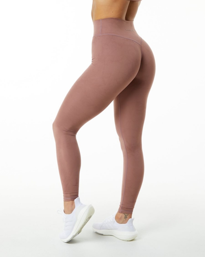 Leggings Alphalete Alphalux Wonder Legging 30" Rose Femme | HAL-51615870