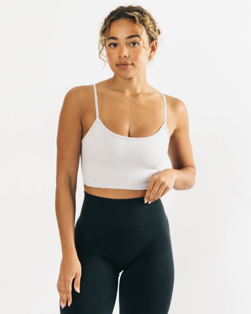 Debardeur Alphalete Ultrasoft Allure Tank Argent Femme | BRO-21840491