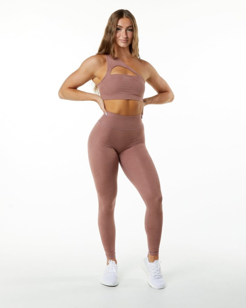 Leggings Alphalete Alphalux Wonder Legging 30" Rose Femme | HAL-51615870