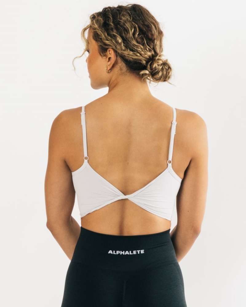 Debardeur Alphalete Ultrasoft Allure Tank Argent Femme | BRO-21840491