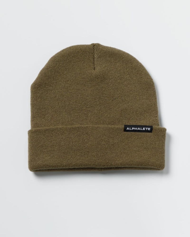 Accessoires Alphalete Essential Foldover Beanie Willow Homme | ZNC-79790503