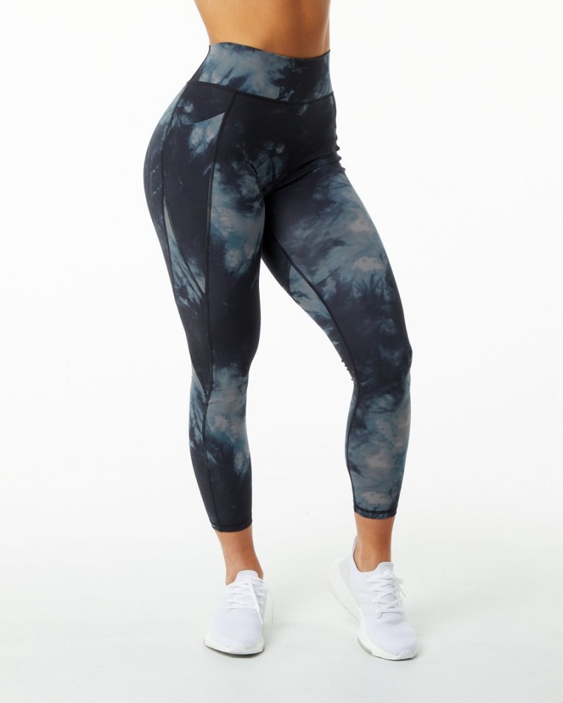 Leggings Alphalete Surface Pocket Legging Noir Femme | QVZ-21693493