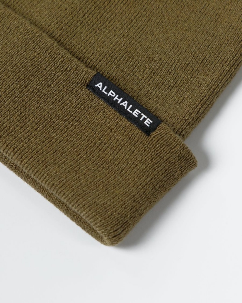 Accessoires Alphalete Essential Foldover Beanie Willow Homme | ZNC-79790503