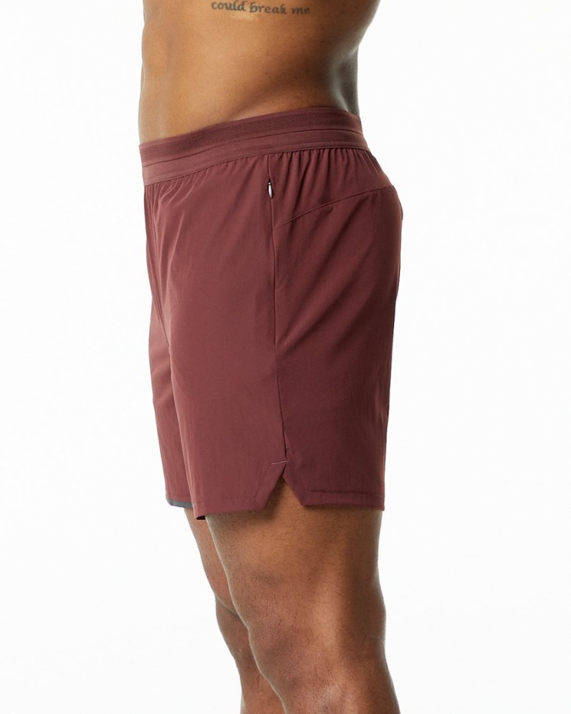 Short Alphalete Studio Corta 6" Merlot Homme | YXE-50448792