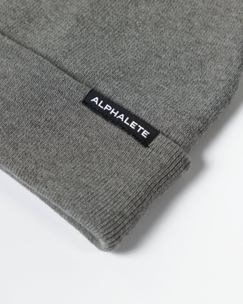 Accessoires Alphalete Essential Foldover Beanie Grise Homme | LIT-33866917