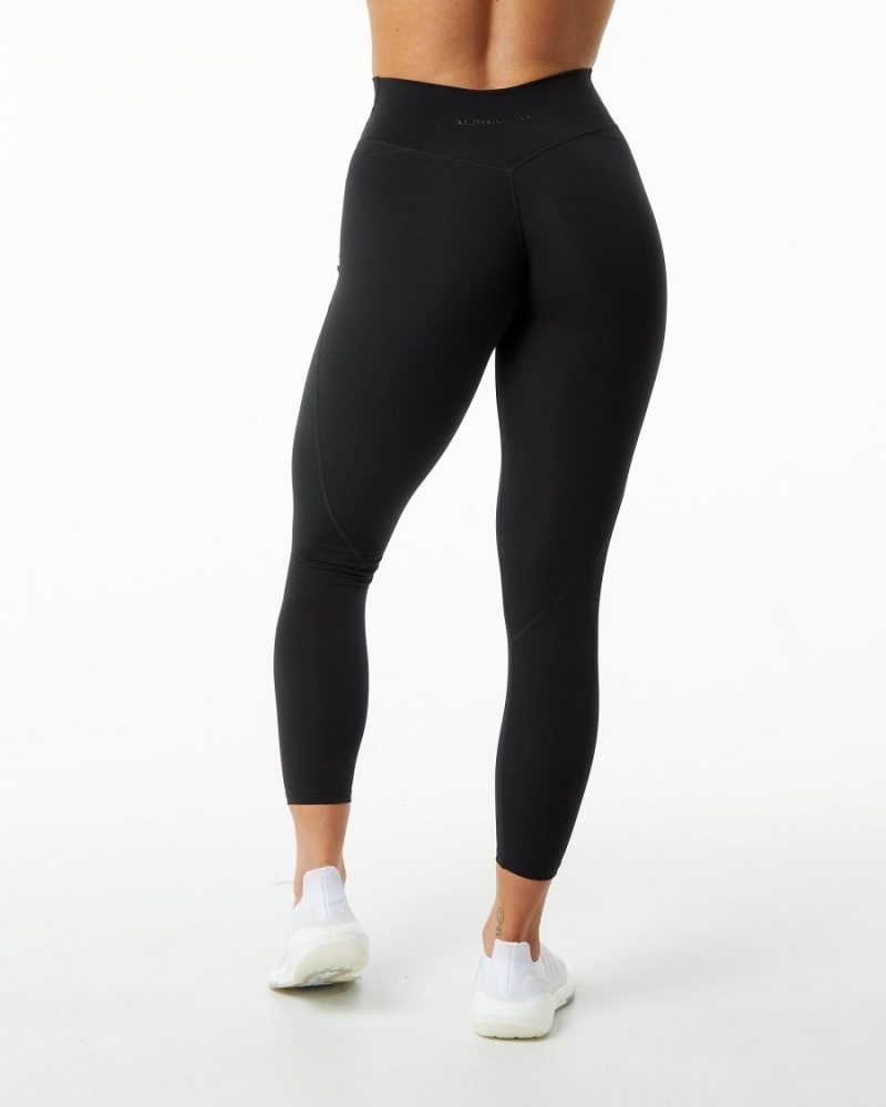 Leggings Alphalete Surface Power Legging Noir Femme | UWJ-34788666