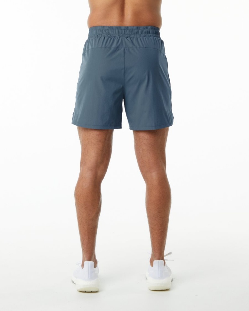 Short Alphalete Core Stride Corta 5” Bleu Homme | ZTS-21608755