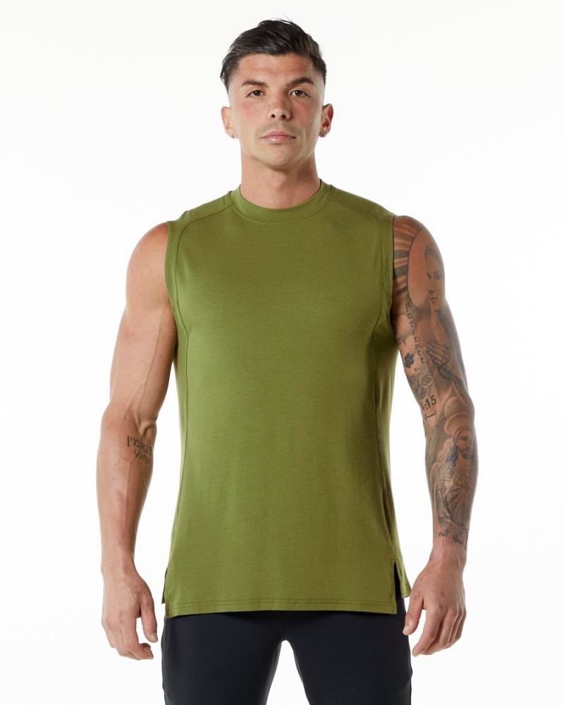 Debardeur Alphalete Evo Tank Vert Homme | YQN-75410935