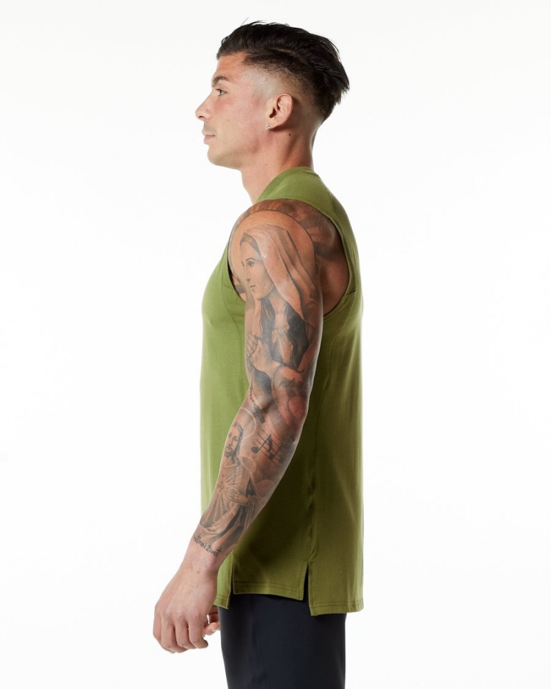 Debardeur Alphalete Evo Tank Vert Homme | YQN-75410935