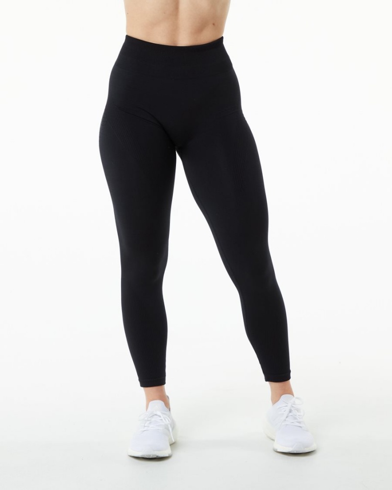 Leggings Alphalete Ozone Legging Noir Femme | BTE-82046787