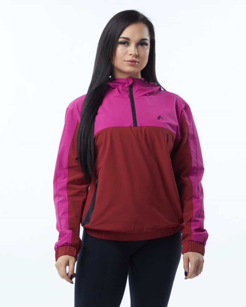 Vestes Alphalete Infinity Tech Jacket Rose Femme | NFA-92430808