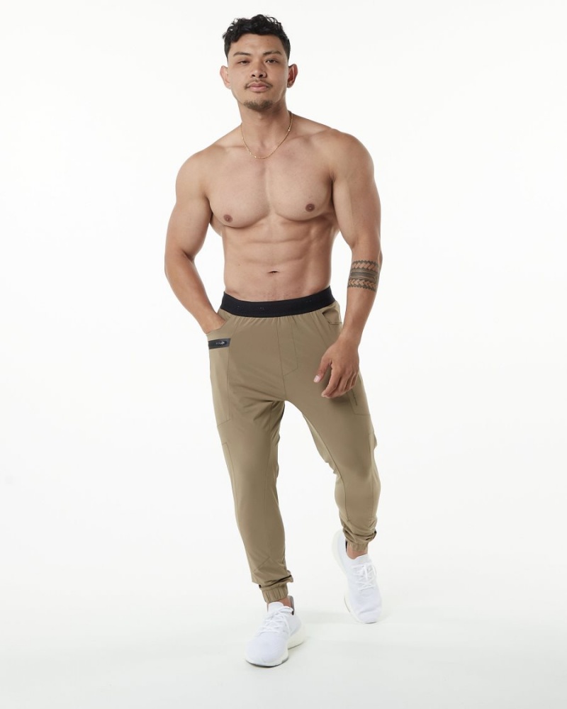 Pantalon Jogging Alphalete Studio Pant Taupe Homme | IDM-74406513