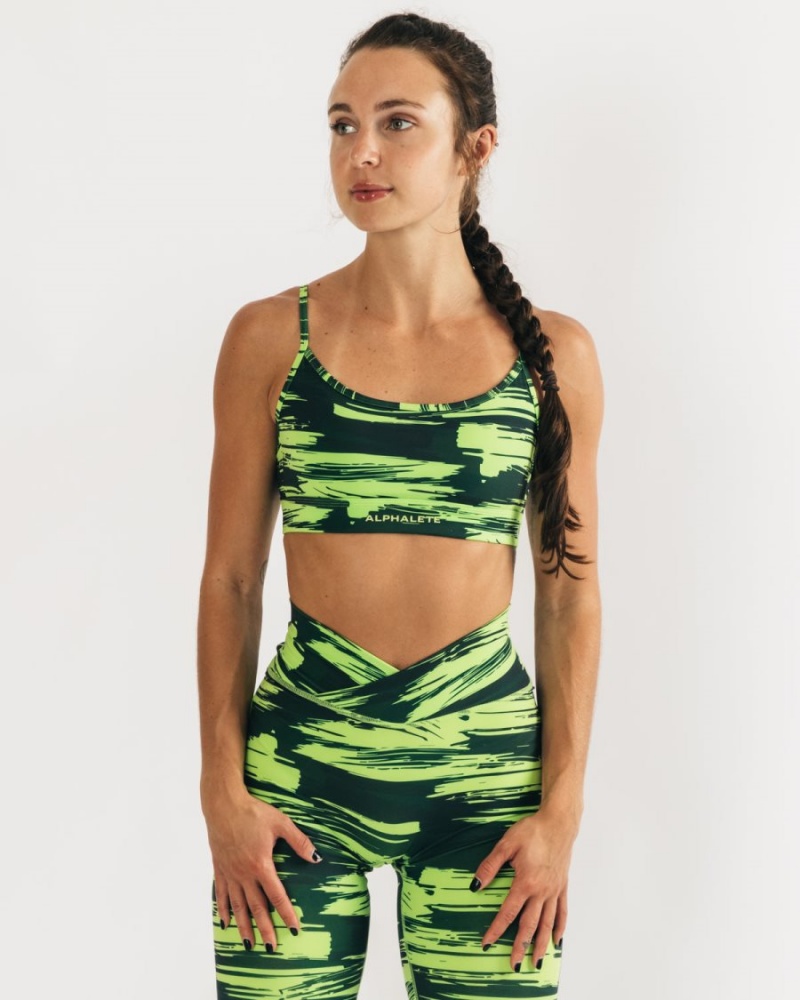 Soutien Gorge Sport Alphalete Surface Limitless Bra Camouflage Femme | MSL-06651789