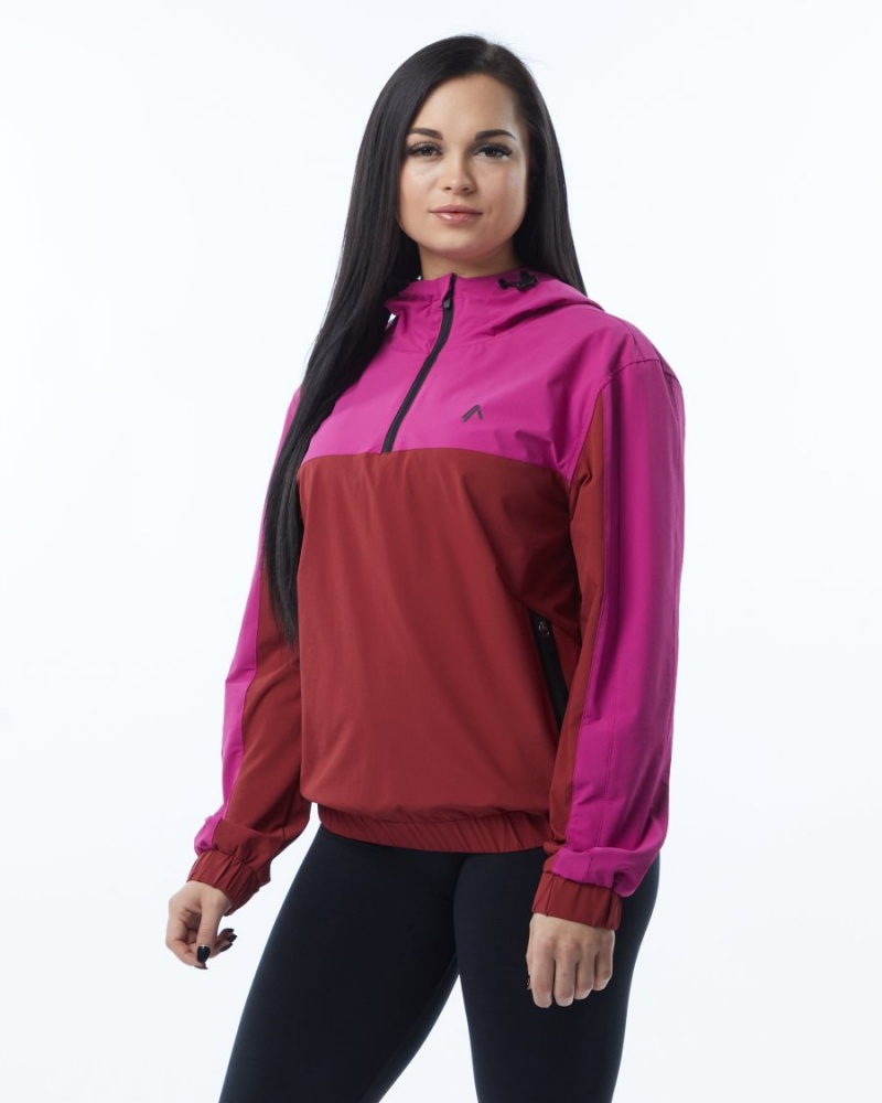 Vestes Alphalete Infinity Tech Jacket Rose Femme | NFA-92430808