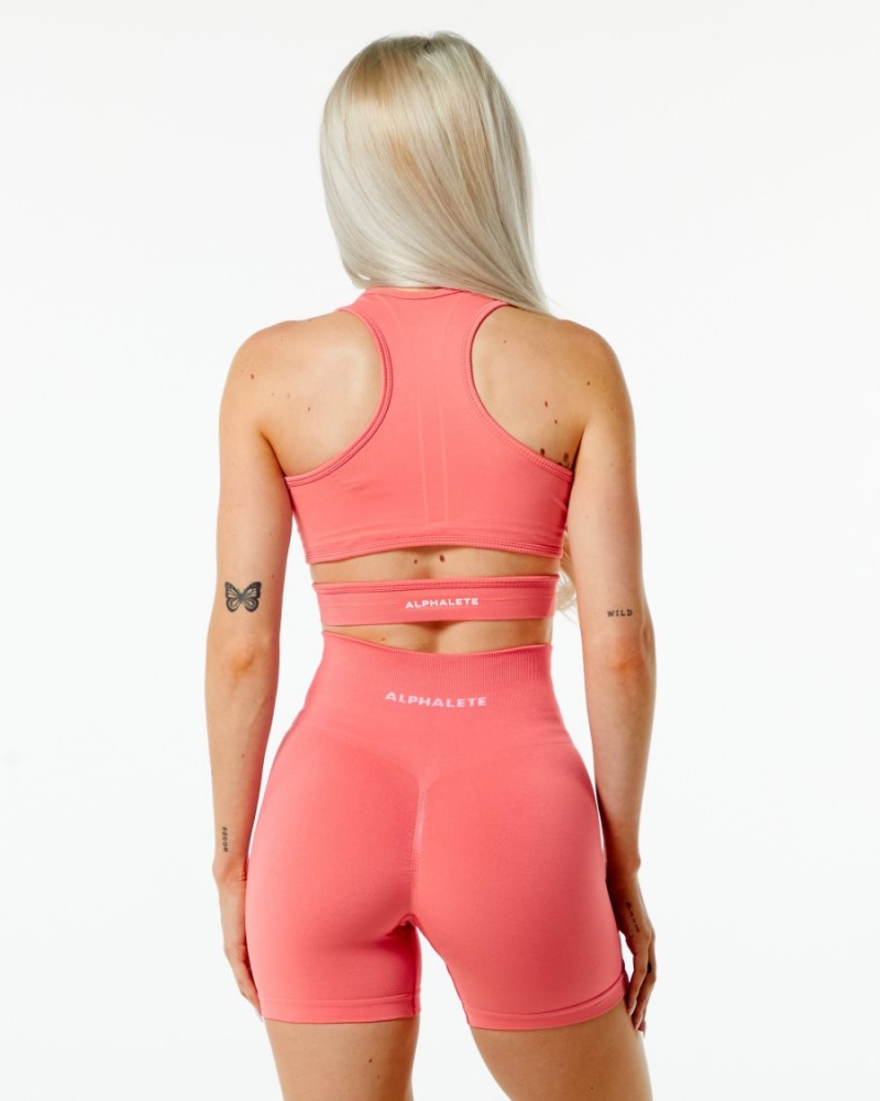 Soutien Gorge Sport Alphalete Stratus Bra Rose Femme | IMZ-82468390