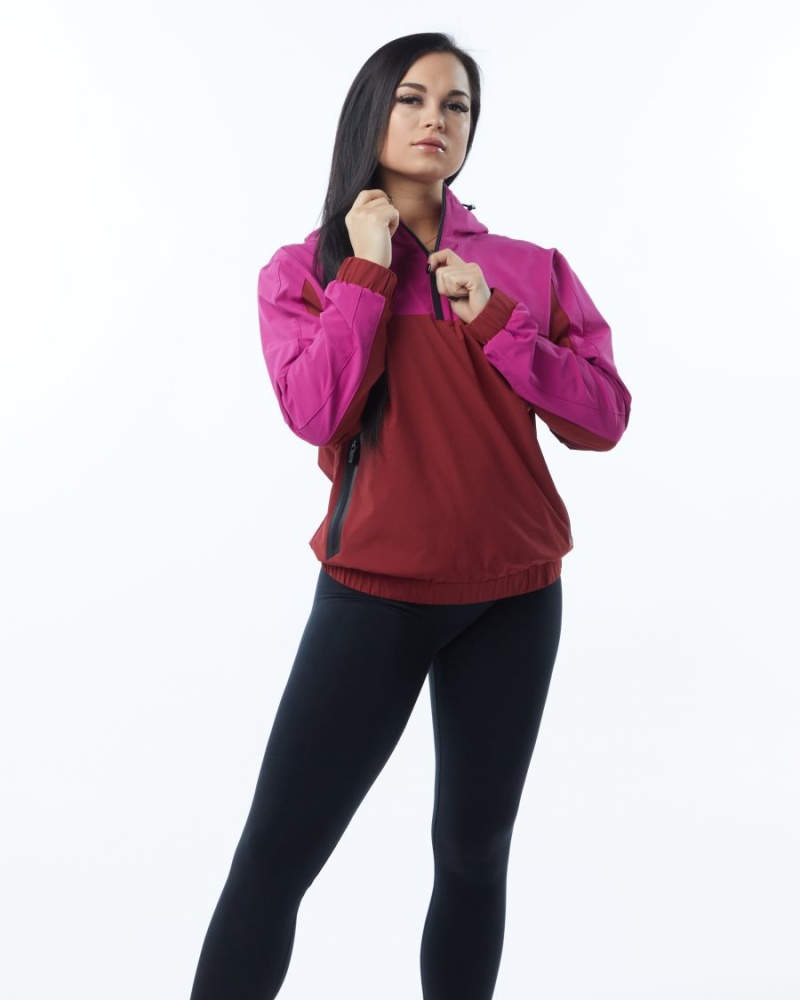 Vestes Alphalete Infinity Tech Jacket Rose Femme | NFA-92430808