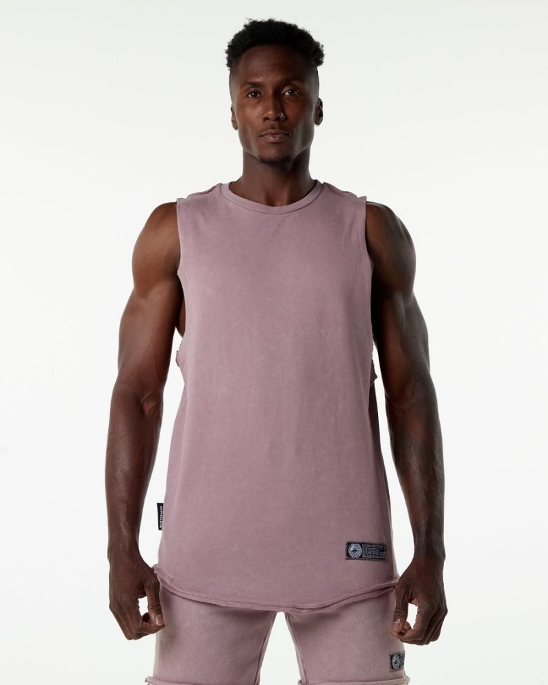 Stringers Alphalete Very Terry Cutoff Rose Homme | NWX-79503865