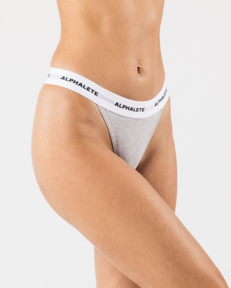 Sous Vêtement Alphalete Acute Lanières Grise Femme | DQX-42212631