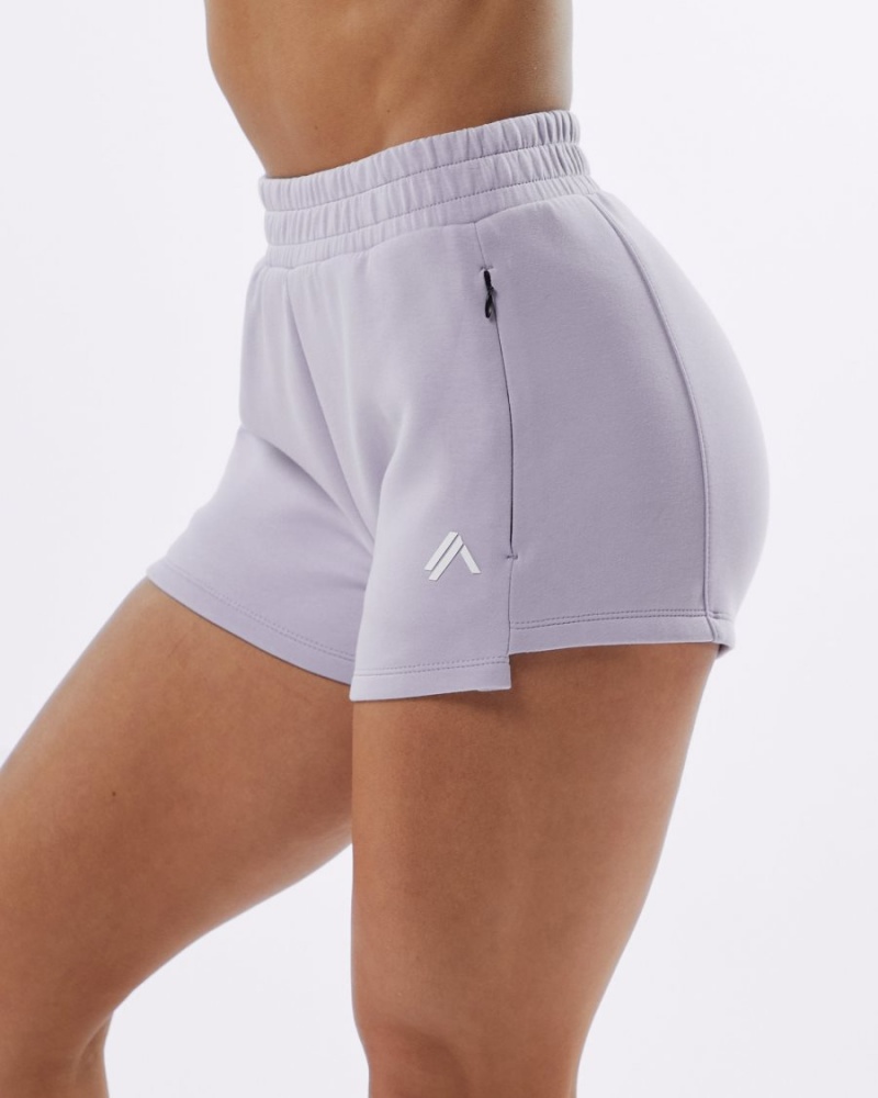 Short Alphalete ELMTS Athlétiques Corta 3.5" Lilac Femme | QHB-31921135