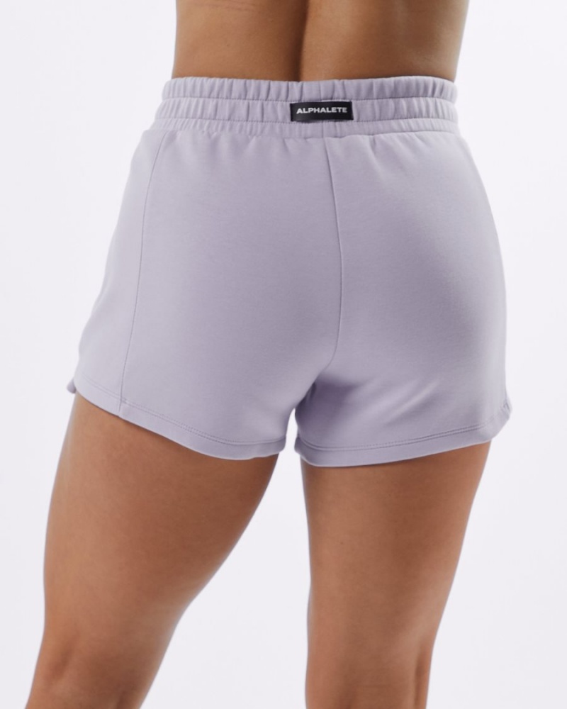 Short Alphalete ELMTS Athlétiques Corta 3.5" Lilac Femme | QHB-31921135