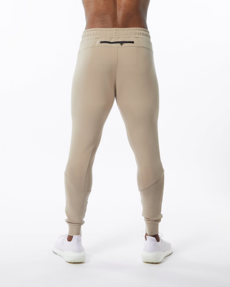 Pantalon Jogging Alphalete ELMTS Cuffed Jogger Tan Homme | UKW-69600638