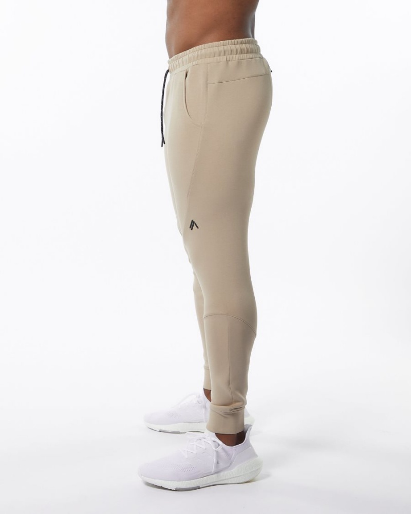 Pantalon Jogging Alphalete ELMTS Cuffed Jogger Tan Homme | UKW-69600638