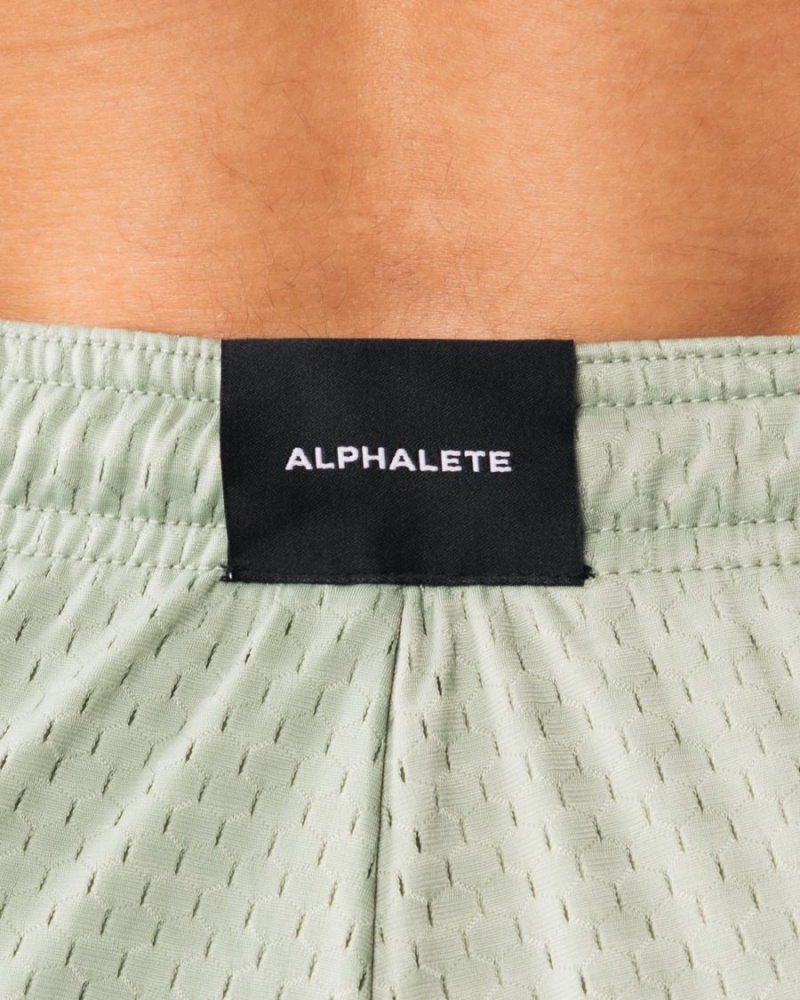 Short Alphalete LDB More Mesh Corta 6" Sage Homme | KNP-50754040