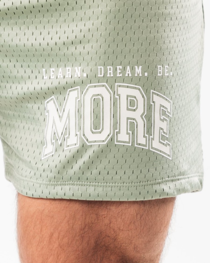 Short Alphalete LDB More Mesh Corta 6" Sage Homme | KNP-50754040