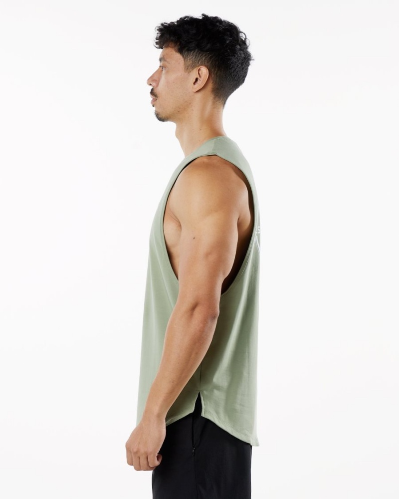 Debardeur Alphalete Dynasty Tank Sage Homme | NTH-76784203