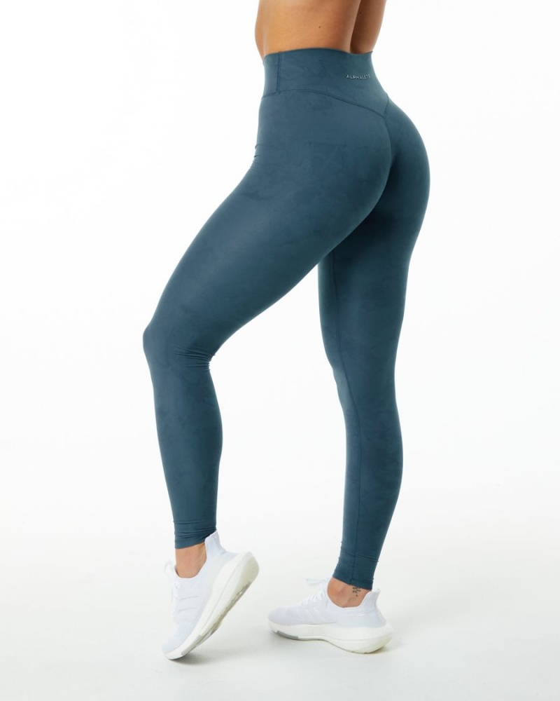 Leggings Alphalete Alphalux Wonder Legging 30" Bleu Femme | IYT-03668273